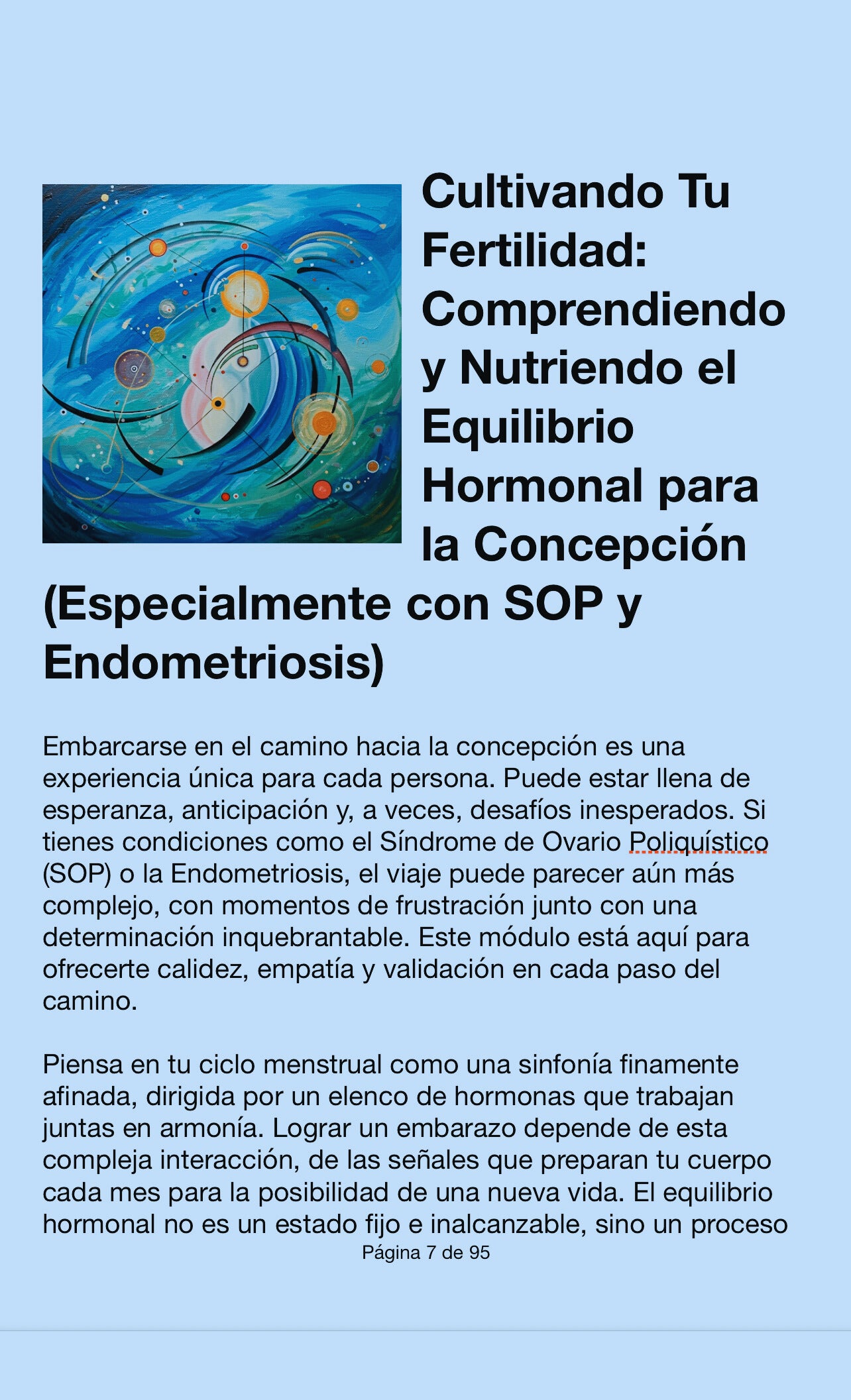 Programa de Fertilidad | Logra el embarazo natural con SOP o endometriosis o prepara una FIV
