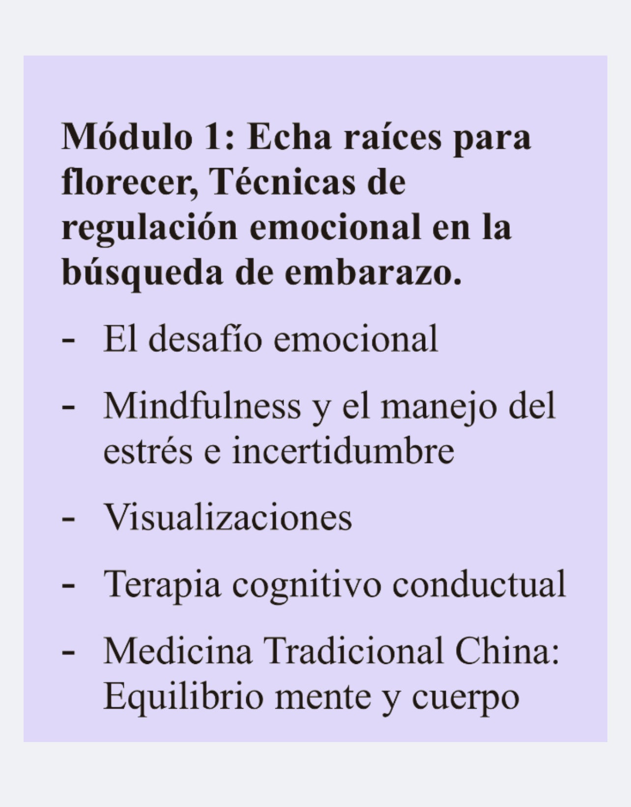 Fertilidad femenina y embarazo natural | Programa emocional 90 días
